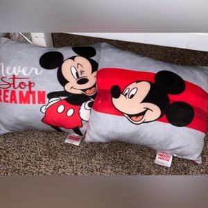 Lot of two Disney Mickey Mouse Pillows